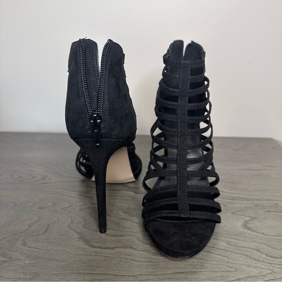 Madden Girl Lexxx Heeled Strappy Sandals - Black - Picture 5 of 8